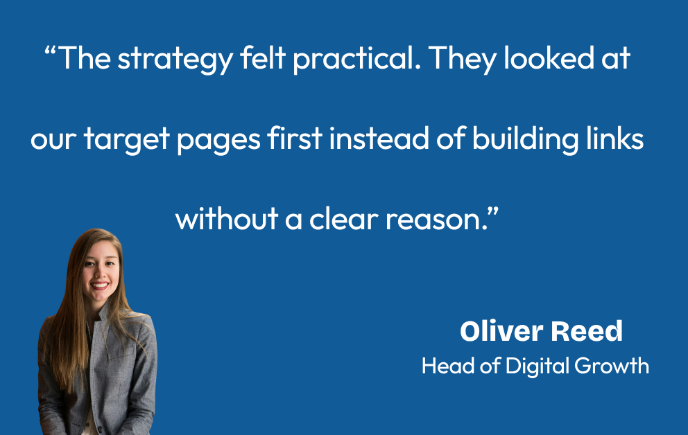 Client testimonial