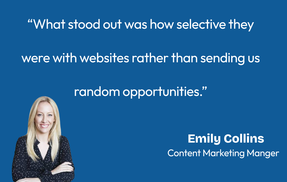 Client testimonial