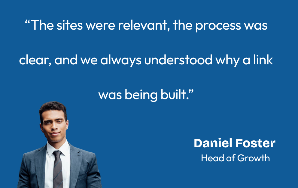 Client testimonial