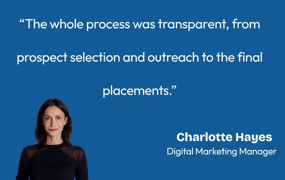 Client testimonial
